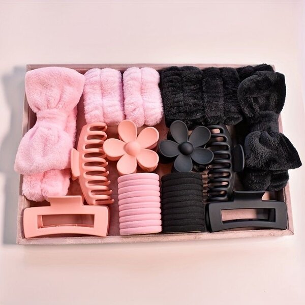 Set de Coiffure Velours Élégant