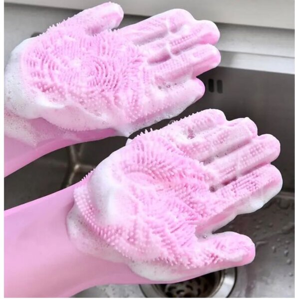 Gants de nettoyage en silicone