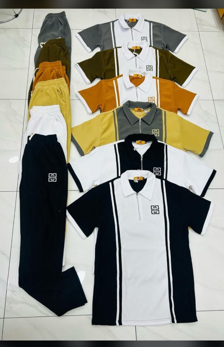 Polos et Pantalons Hommes Colorés