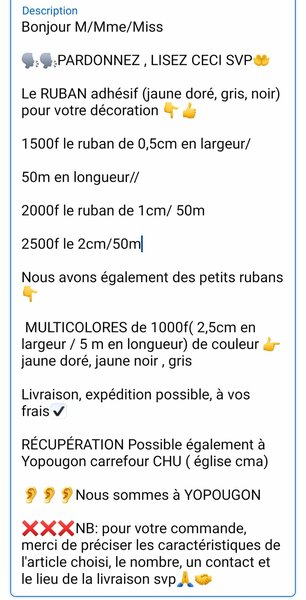 Rubans adhésif