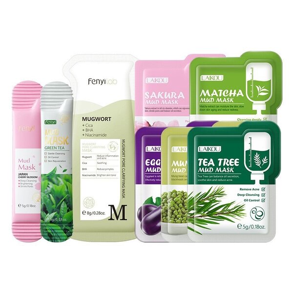 6 mud mask & 2 sleeping mask