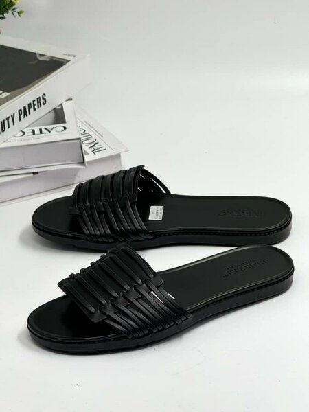 Leather slippers