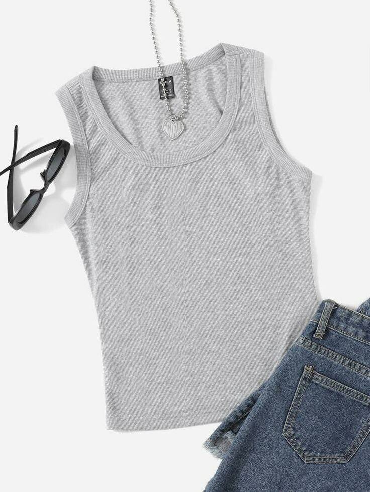 Débardeur Gris Femme