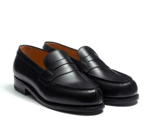 Mocassins en cuir noir élégants