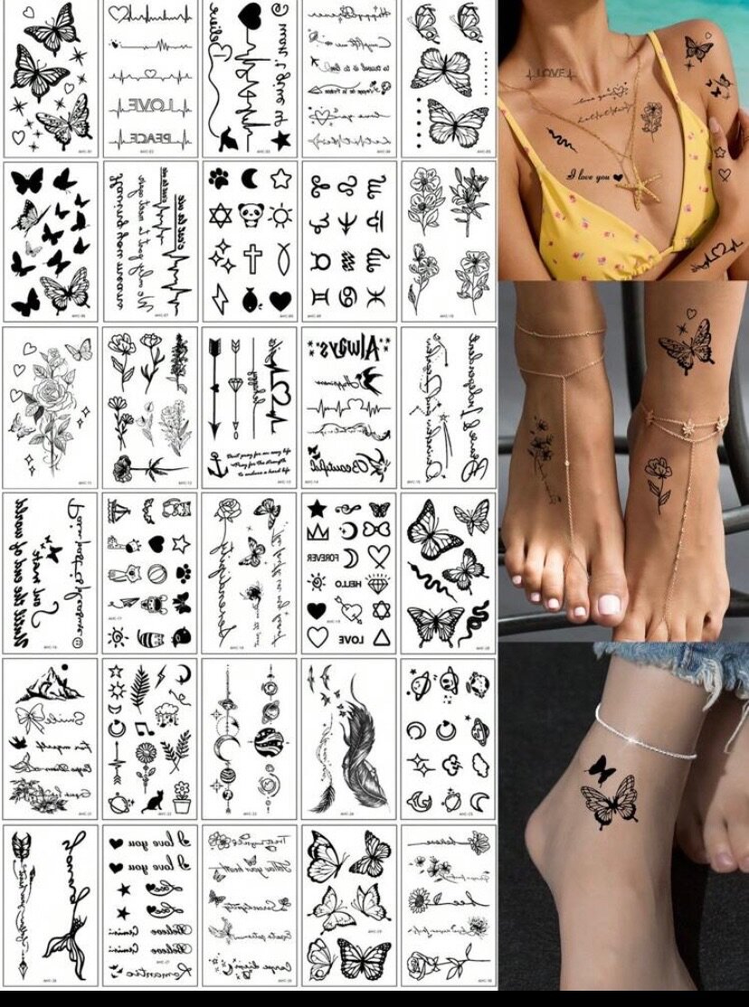 Tatouages temporaires élégants