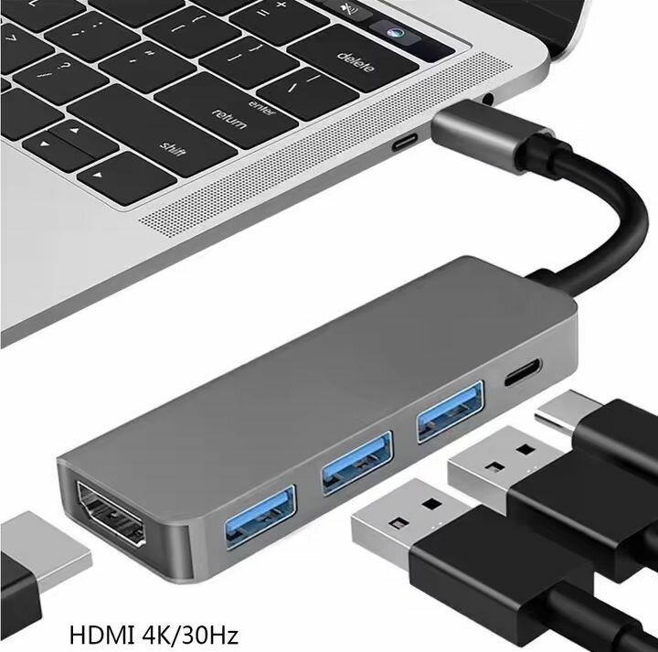 5 ports en 1 type C