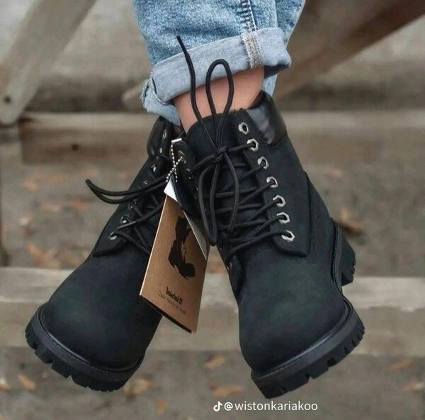 Bottes en cuir unisexe robustes