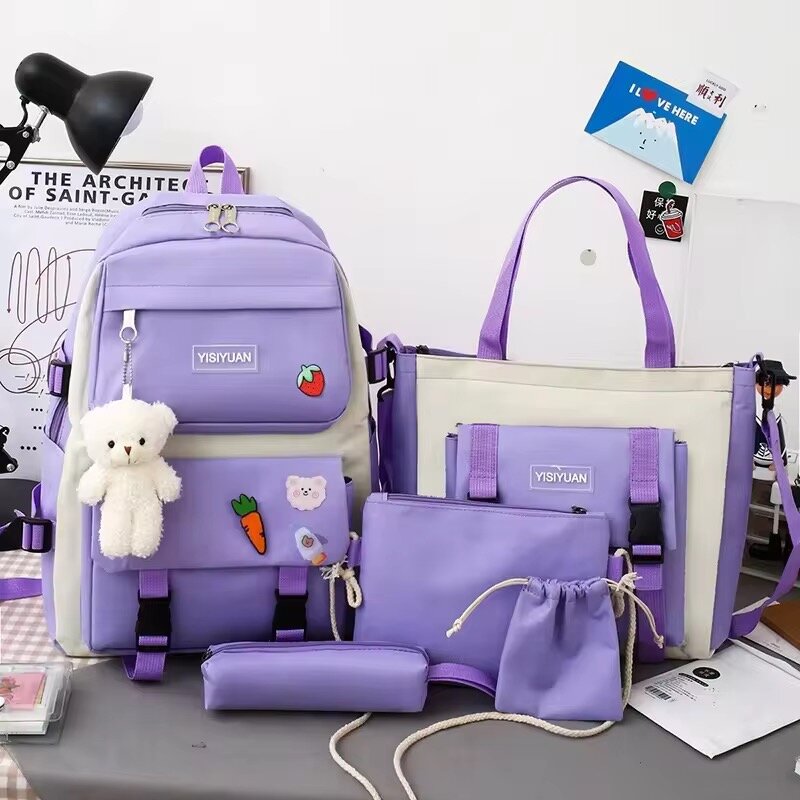 Ensemble de sacs scolaires 6 pièces