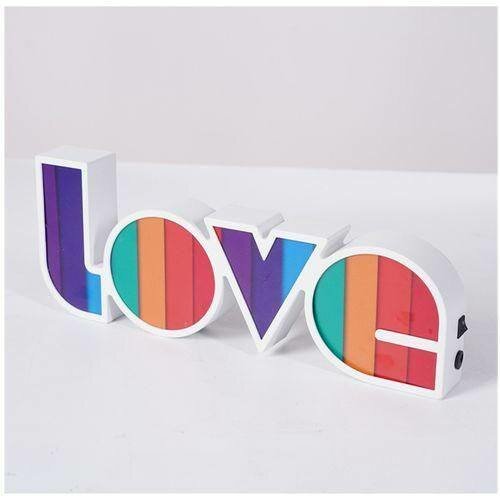 Lampe LED LOVE Arc-en-Ciel