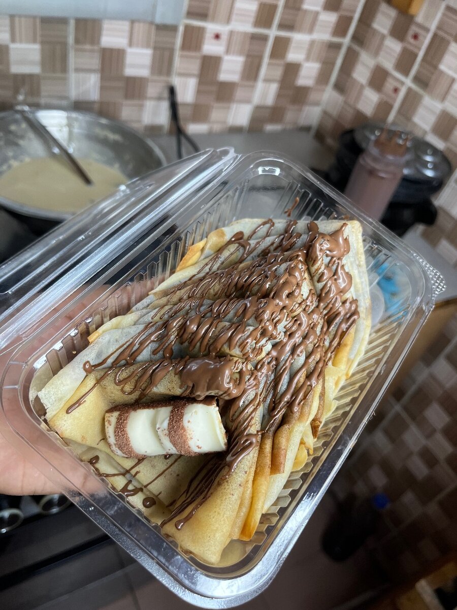 Crêpe au Nutella avec Kinder