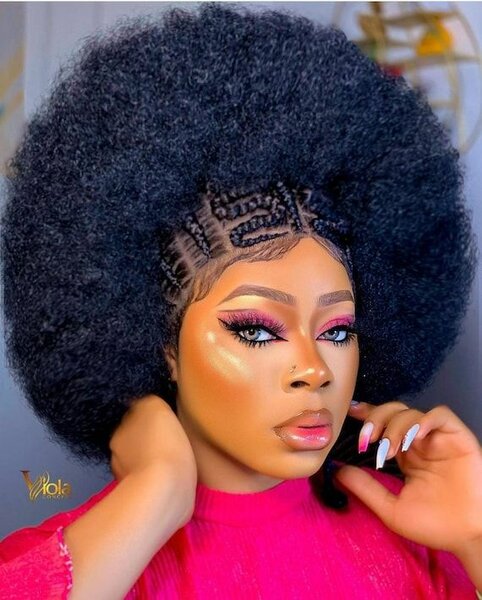 Fulllace Afro Braided Wig ,lace Front Wig Cornrow Wig Faux L