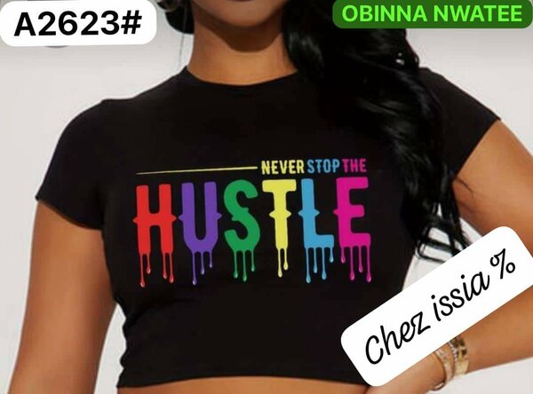 T-shirt à slogans tendance
