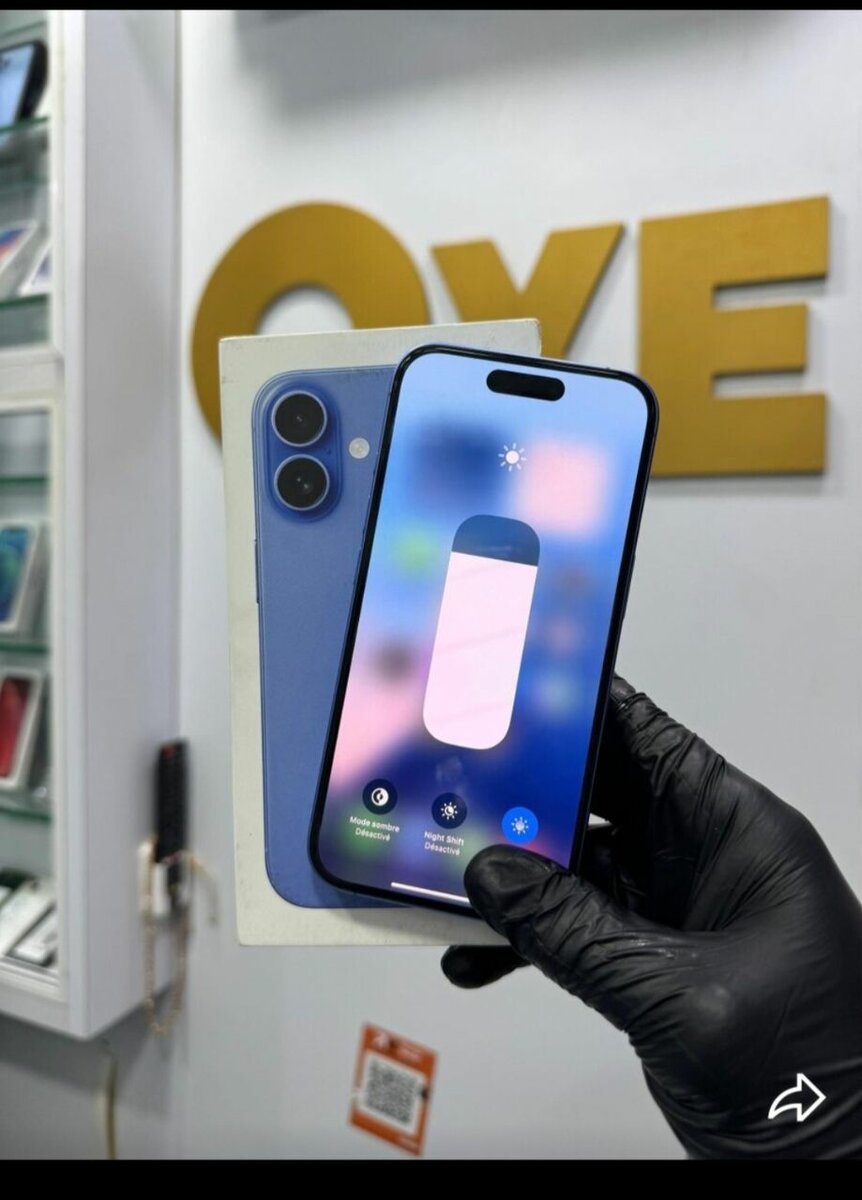 Smartphone moderne bleu