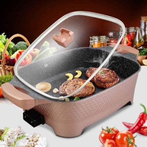 Multipurpose Electric Cooking Pot - 10- Black