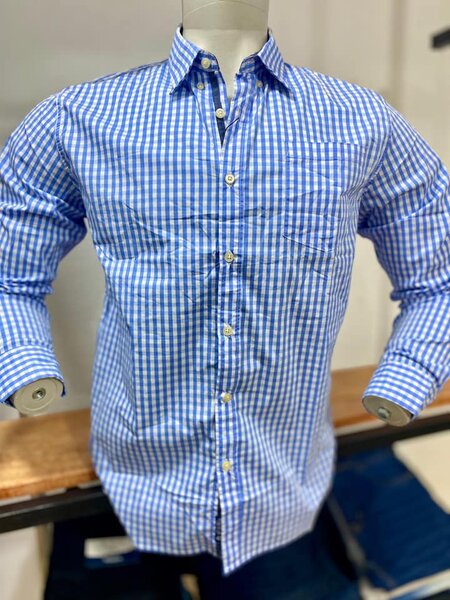 blue shirt men