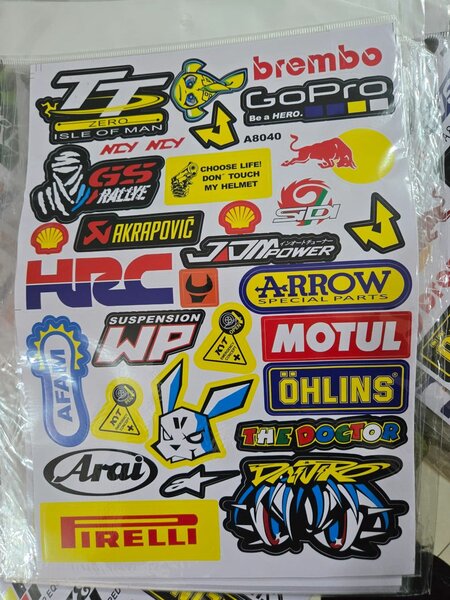 Autocollants Motos Course