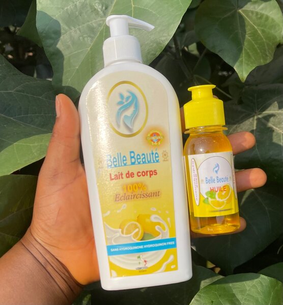 Lait Belle Beauté et Embellissement avec son Huile éclaircis