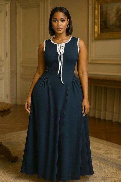 Robe longue élégante féminine