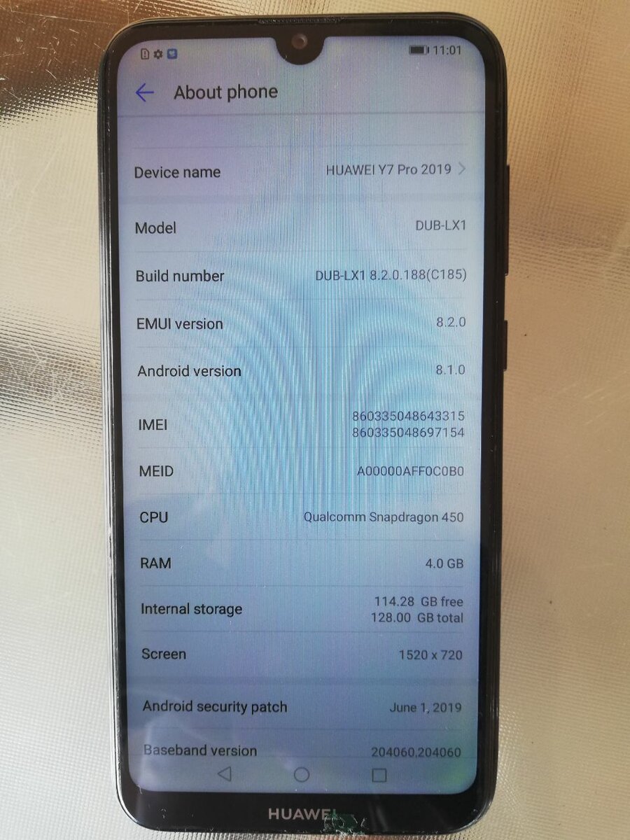Huawei Y7 pro 128gb