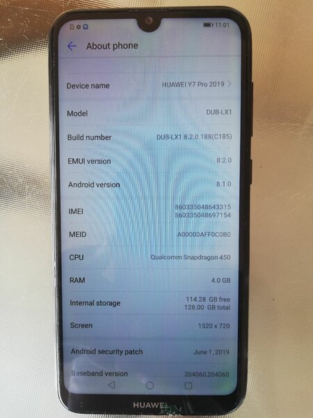Huawei Y7 pro 128gb