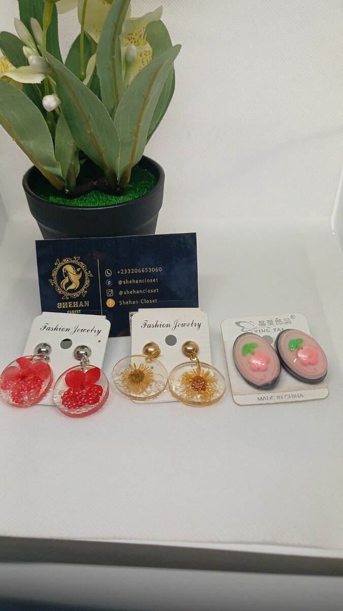 Resin earrings