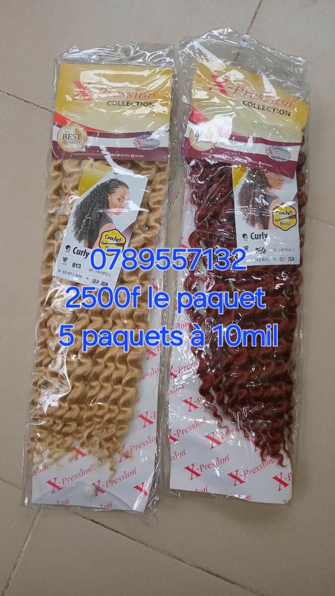 Mèches curly du Nigeria