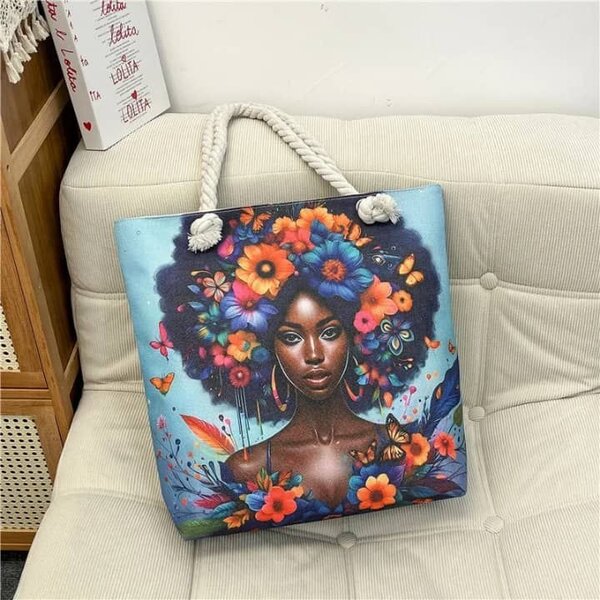 Sac à main artistique floral