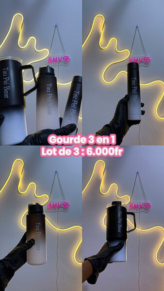 Gourde 3 en 1