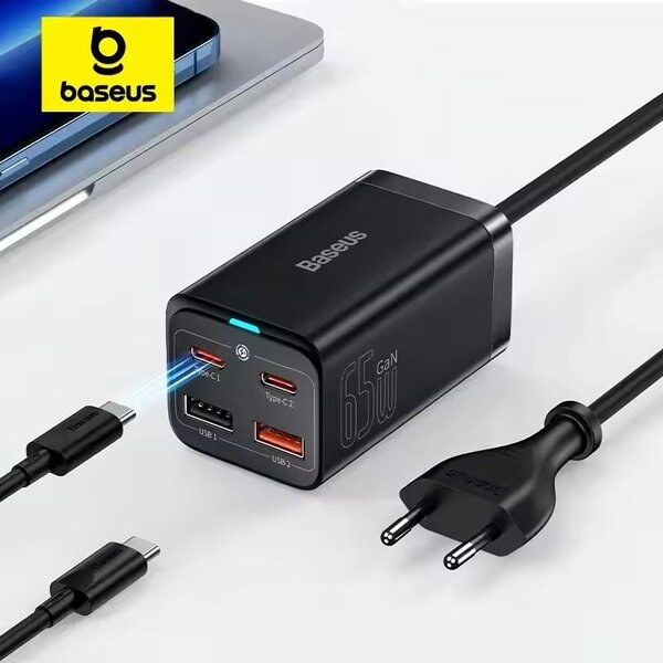 Baseus 65W Fast Charger Adapter 4 in 1