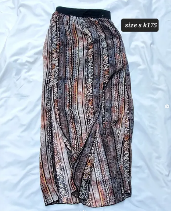 multi-colored skirt