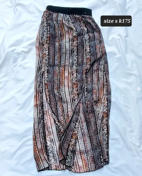 multi-colored skirt