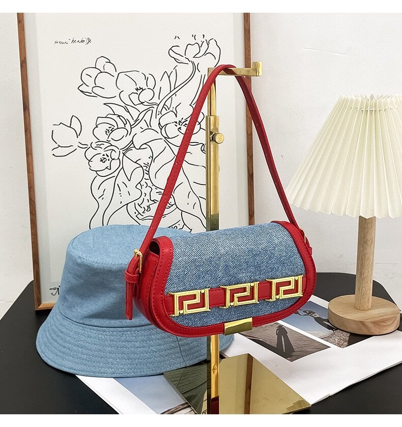 Ladies jeans bag and cap