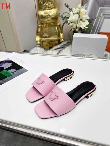 Versace Medusa plaque slippers