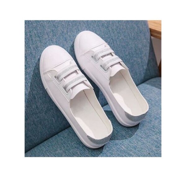 Ladies Flat Casual Shoes-White
