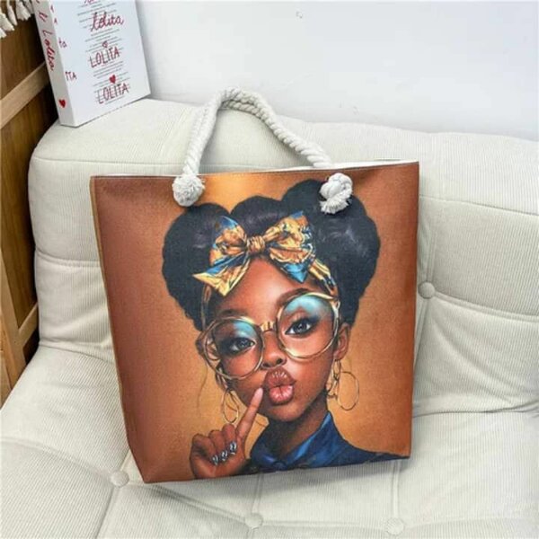 Sac Tissu Coloré avec Motifs