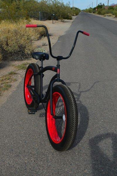 BMX VTT Fat Tire Rouge