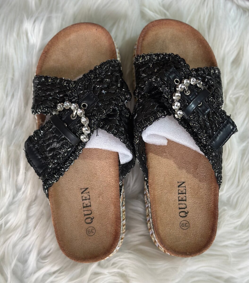 Sandales Femme Élégantes Strass