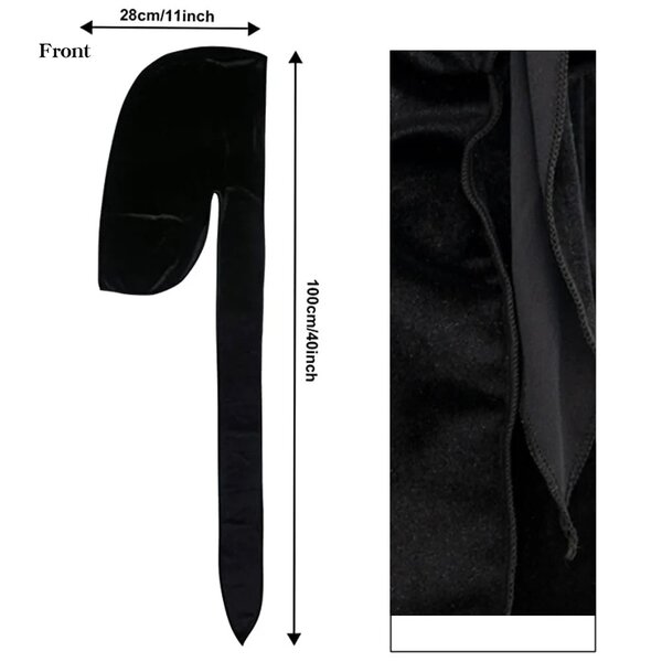 Durags velours noir