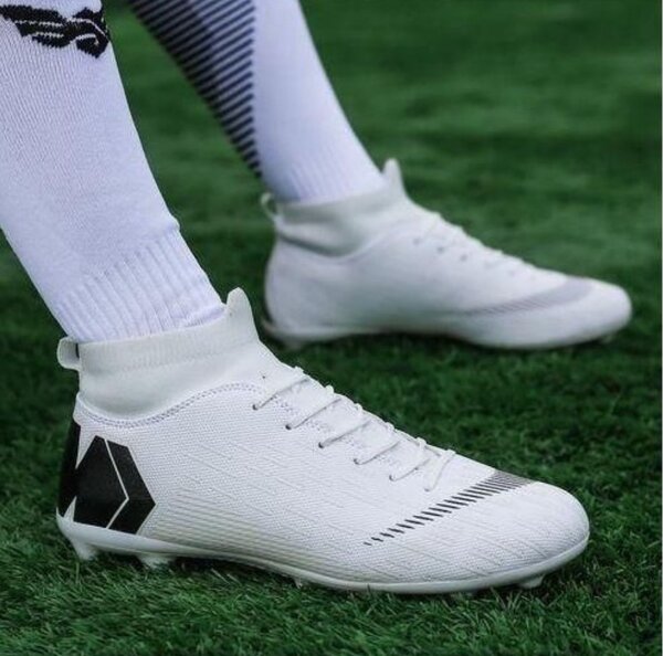 Men Soccer Shoes AG High Ankle Football Boots Men Sneakers