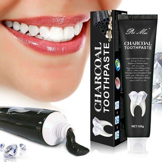Dentifrice au charbon Pei Mei