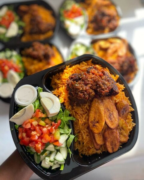 Home made special jollof