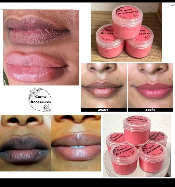 Produit lèvre rose