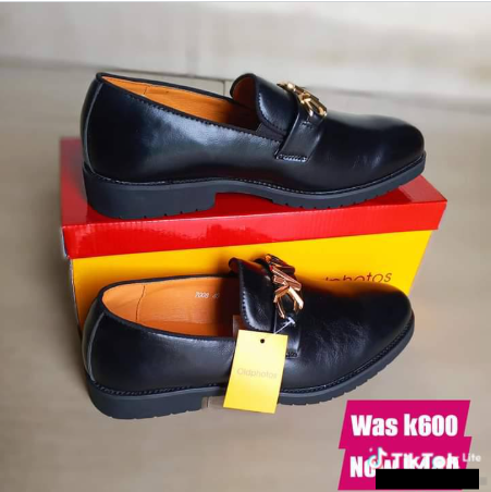 black loafers