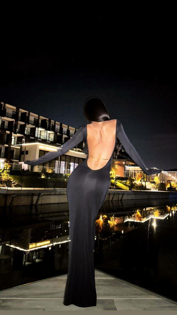 Robe de soirée élégante noire
