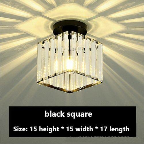 Plafonnier LED En Verre Cristal Au Design Nordique Moderne,
