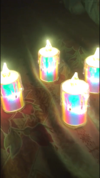 Bougies LED Arc-en-Ciel Déco