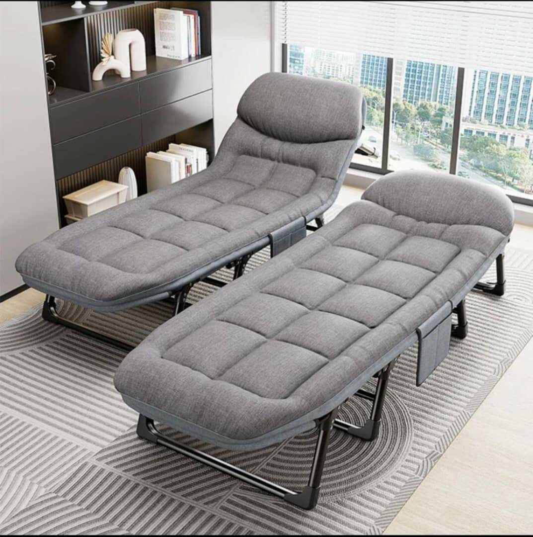Lit pliable confortable camping avec matelas