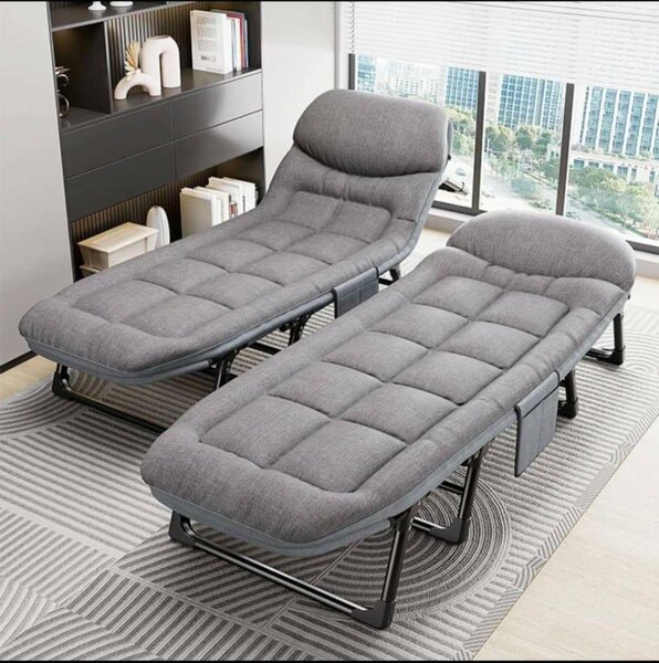 Lit pliable confortable camping avec matelas