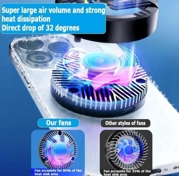 Refroidisseur De Téléphone GT28 RGB pour des jeux