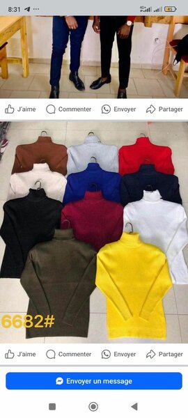 Pull col roulé